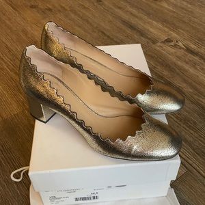 Chloe Lauren block heel pump